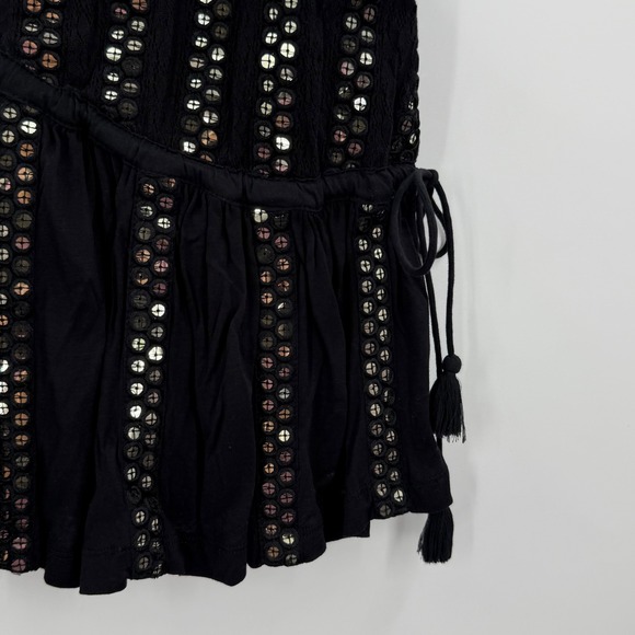 Anthropologie Forever‎ That Girl V-Neck Sequin Embellished Tank Black XL - Picture 8 of 14